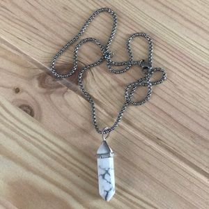 Cute marble pendant necklace